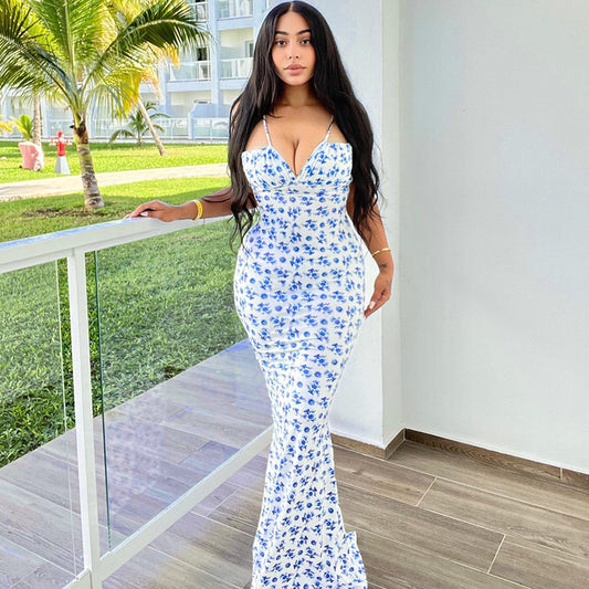 The Azure Blossom Maxi // Capri Summer Edition